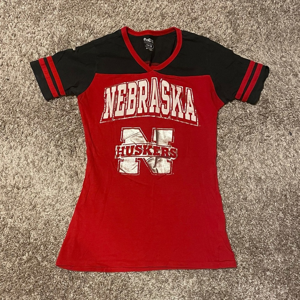 Nebraska Husker Jersey Style Tee